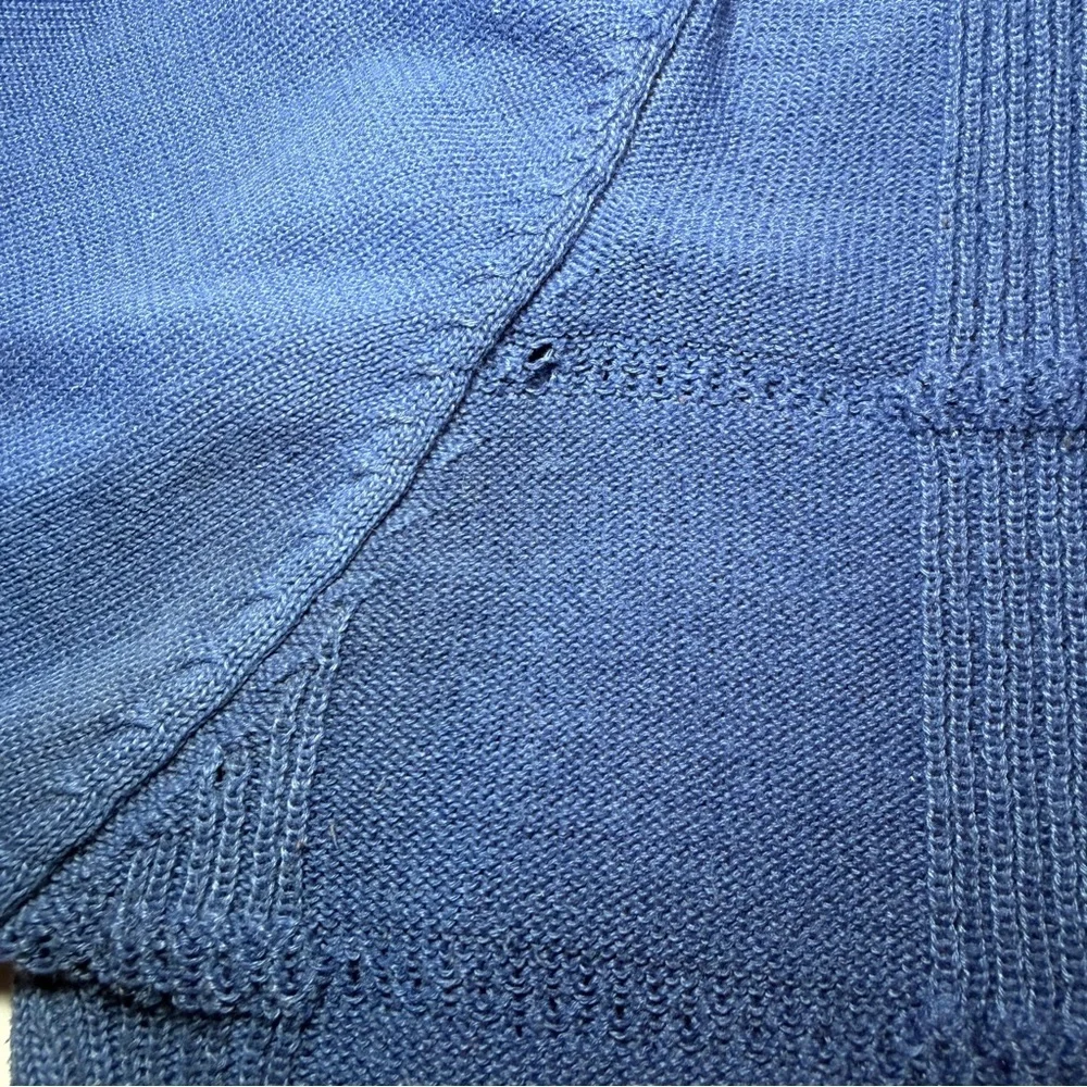 Men's Classic Blue Zip-Up Sweater